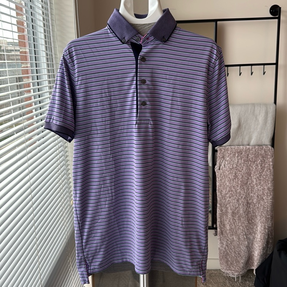 Greyson Striped Golf Polo